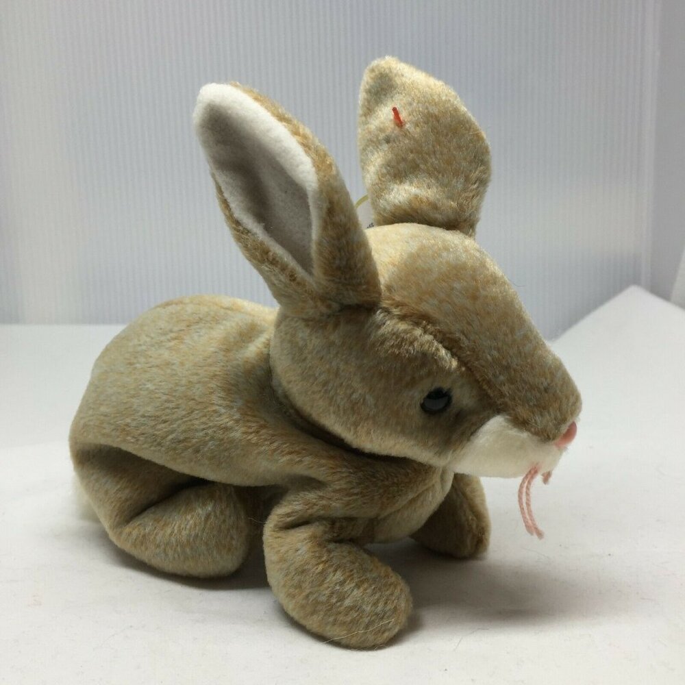 Ty Beanie Baby Nibbly Bunny Plush Stuffed Animal Retired W Tag May 7 1998
